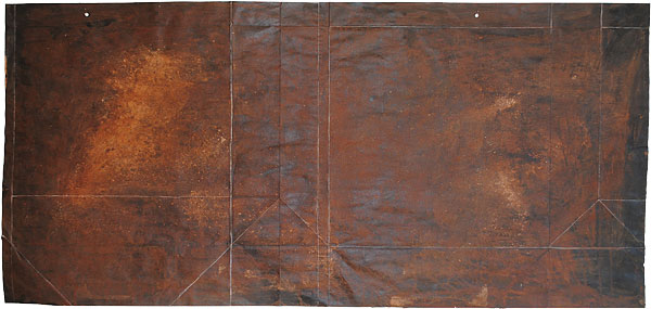 transformation11_2012_mixed_media_on_paperbag_64x132cm_1